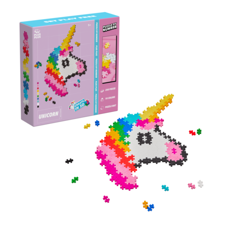 PLUS PLUS Ciparu puzle Unicorn 250 pcs, 3929 