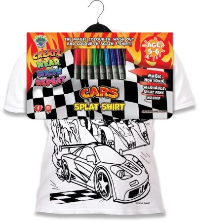 SPLAT PLANET T-krekla krāsošanas komplekts Cars 5-6y, SP70068 