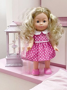 BAMBOLINA 33cm Molly staigājoša lelle ar 3 klasiskām dziesmām, BD1226 BD1226