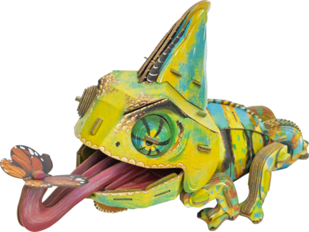 MAKEBUG 3D papīra puzle Chameleon, MB-D-0050 