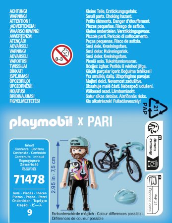 PLAYMOBIL SPECIAL PLUS Šosejas riteņbraucējs Pols, 71478 