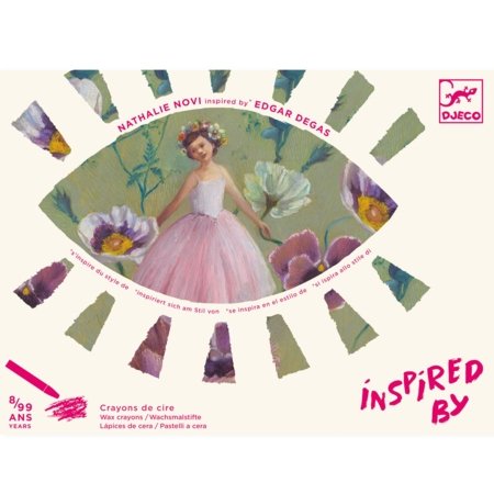 DJECO krītiņu zīmēšanas komplekts The Ballerina Inspired by Edgar Degas, DJ09381 