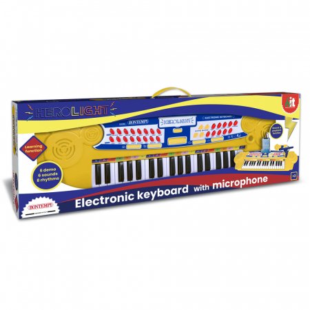 BONTEMPI 37 taustiņu elektroniskā tastatūra ar mikrofonu, 12 3735 12 3735