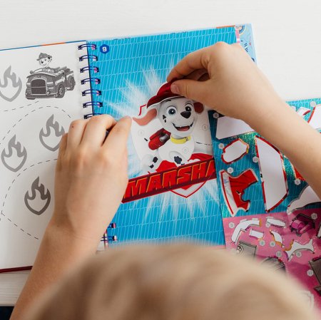 TOTUM PAW PATROL radošais komplekts - Sticker By Number Book, 721159 