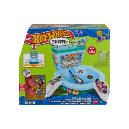 HOT WHEELS pirkstu skrituļdēļa trase tualetes pods, HXL16 