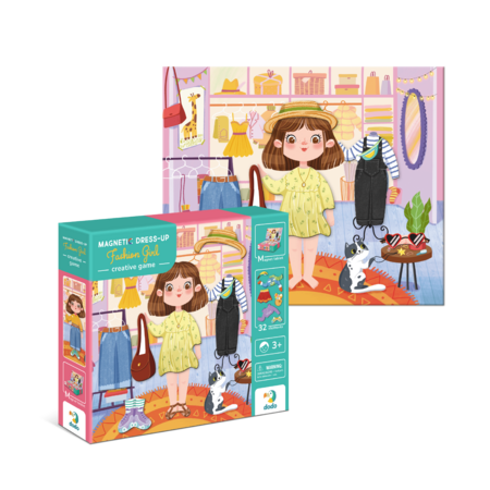 DODO magnētiskā spēle Saģērbt Modes meiteni, 200243 