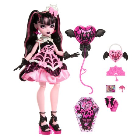 MONSTER HIGH baisi saldā dzimšanas diena – Drakulauras lelle, JBG74 