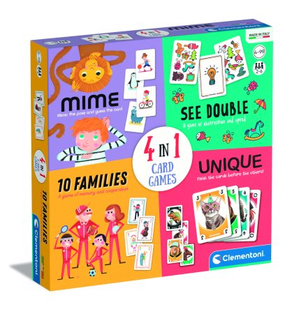 "CLEMENTONI galda spēle 4in1 ""Giochi Di Carte"", 50831" 