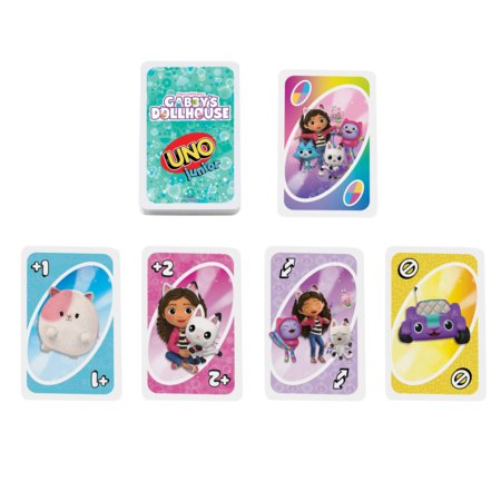 MATTEL GAMES UNO Junior kāršu spēle Gabby’s Dollhouse, JLH17 