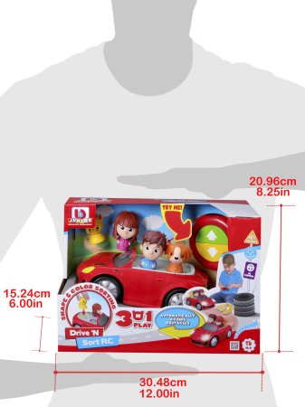 BB JUNIOR RC automašīna ar gaismām un skaņām Drive 'N Sort, 16-95002 16-95002