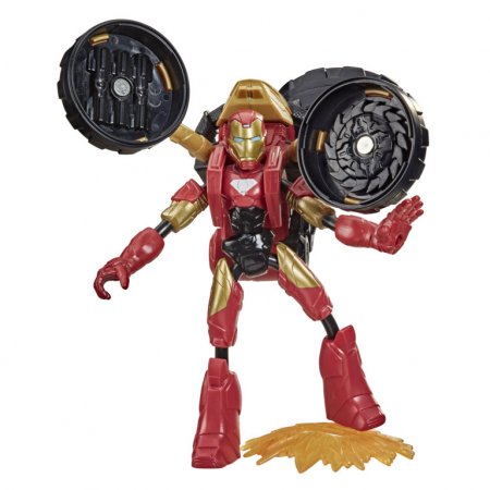 AVENGERS figūra ar motociklu Bend and Flex, F02445L0 F02445L0
