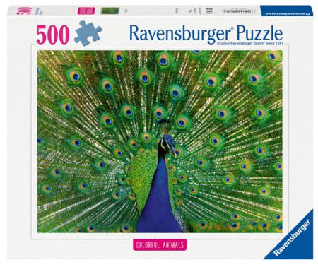 RAVENSBURGER puzle Pāvi, 500 gab., 12001332 