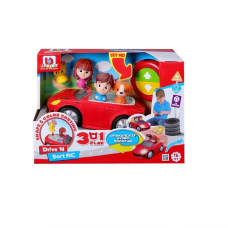 BB JUNIOR RC automašīna ar gaismām un skaņām Drive 'N Sort, 16-95002 16-95002