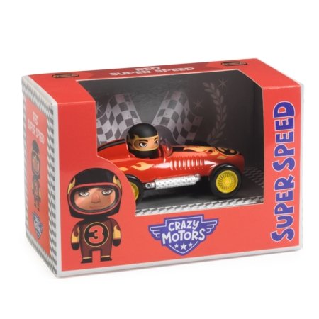 CRAZY MOTORS rotaļu automašīna Red Super Speed, DJ05455 