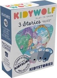KIDYWOLF stāstu komplekts Alise, 3 stāsti projektoram KIDYSLIDE, KIDYSTORIES-AL 
