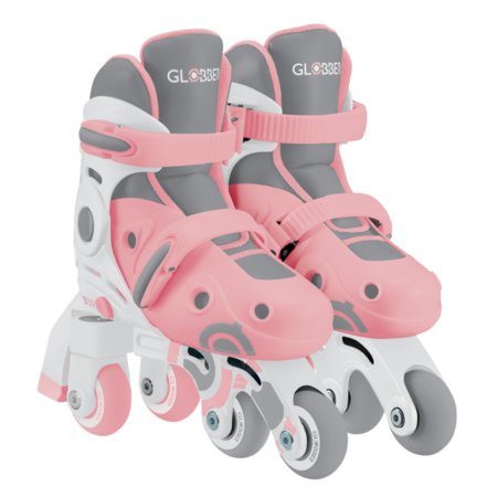 GLOBBER skrituļslidas Learning Skates 2 in 1, izmērs 30–33, pasteļrozā, 783-210 