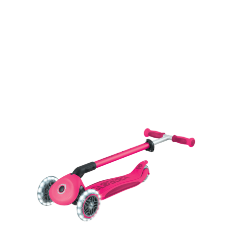 GLOBBER skrejritenis Go Up Deluxe Lights, fuksijas krāsa, 748-610 