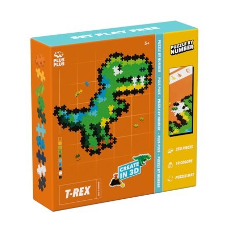 PLUS PLUS Puzle pēc skaitaT-Rex, 4334 