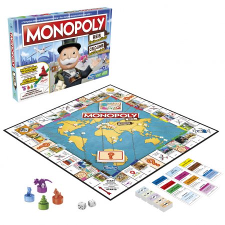 MONOPOLY spēle Pasaules tūre (LV, EE), F4007EL0 F4007EL0