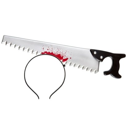 WIDMANN helovīna aksesuārs - zāģis "Bloody Saw in The Head", 09652 