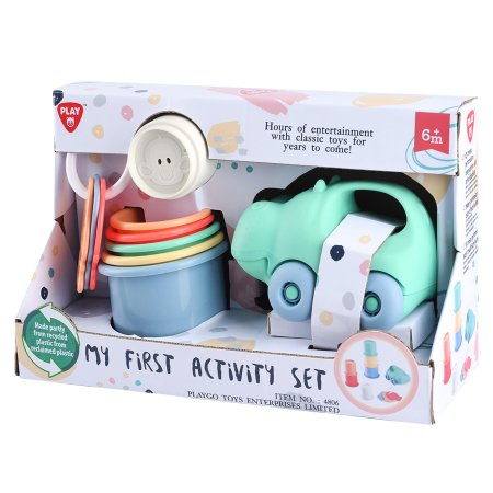 PLAYGO INFANT&TODDLER 4806  izglītojoša rotaļlieta: atslēgas, piramīda, skrejmašīna, 4806 