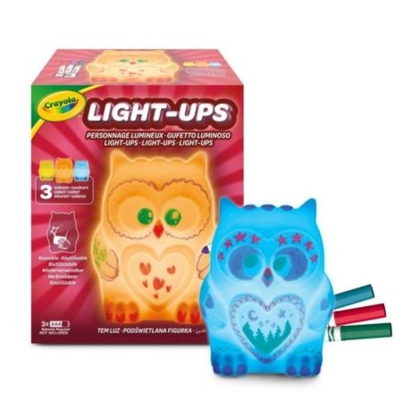 CRAYOLA gaismas krāsojamā lampa Light-Ups Pūce, 74-7850 