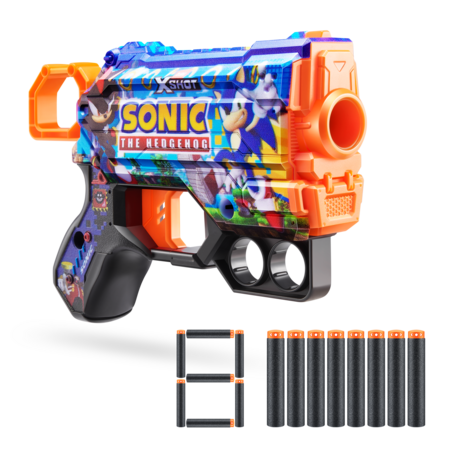 XSHOT rotaļu pistole Sonic The Hedgehog, 8gab., sortiments, 36679 