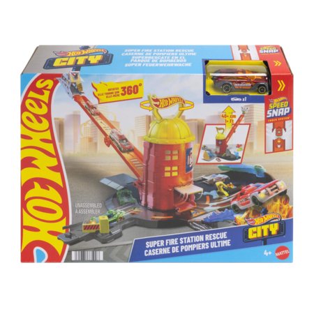 HOT WHEELS City ugunsdzēsēju stacijas komplekts, JHL95 
