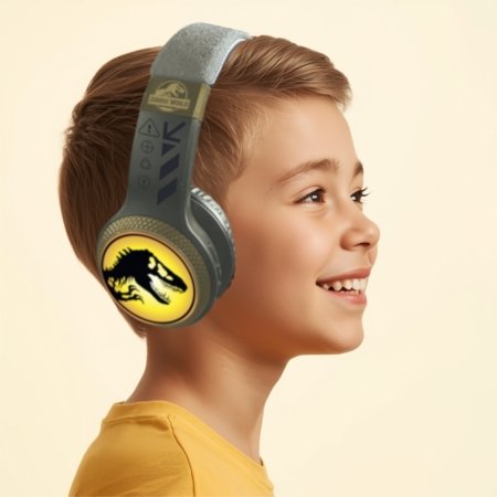 JURASSIC WORLD vieglas Bluetooth austiņas, HMJW-BTLI-TREX 