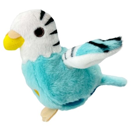 HAPPY YAPPERS interaktīva plīša rotaļlieta Zilā Viļņotā Papagailīte, 9404 