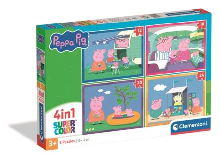 CLEMENTONI puzle Peppa Pig, 4in1, 21751 