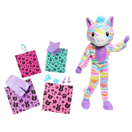 BARBIE Cutie Reveal lelle krāsu sapnis zebra, HRK39 