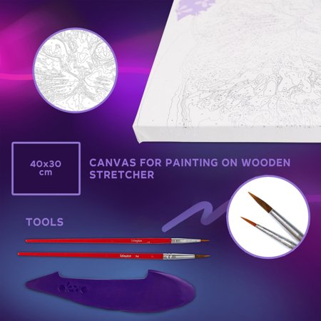 OKTO 3D modelēšanas un krāsošanas komplekts Kaķis ziedu kronī, 30010 