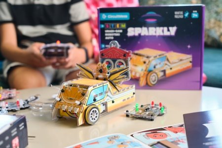 CIRCUITMESS Wacky Robot izglītojošs STEM komplekts Sparkly, CM-SA-SPARKLY 