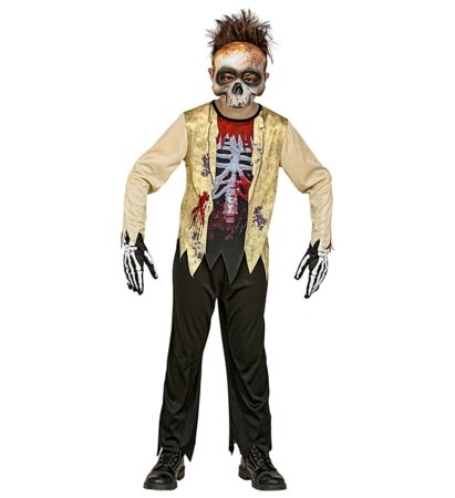 WIDMANN kostīms Zombija skelets, izmērs (128 cm / 5-7 gadi), 98256 