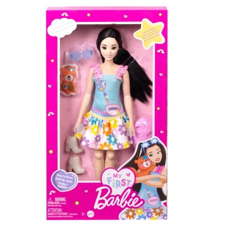 BARBIE My First Barbie lelle ar lapsu tumšmate, HLL22 HLL22