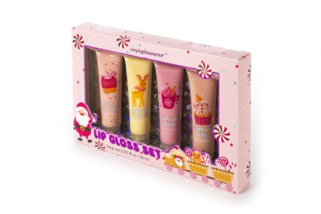 SIMPLE PLEASURES Lip Gloss set Santa Claus 4pcs., Y81107-33194 