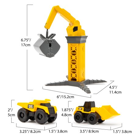 "CAT rotaļu komplekta būvlaukums ""Little Machines Ground Crew"", 83376" 83376