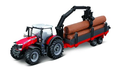 BBURAGO tractor with deluxe trailer, assort., 10cm, 18-31677/18-31678/18-31659 