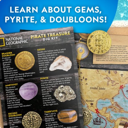 NATIONAL GEOGRAPHIC komplekts Pirate Treasure Dig Kit, RTCHESTDIG