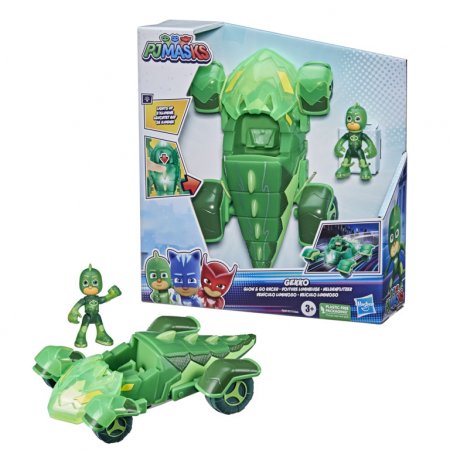 PJ MASKS transportlīdzeklis ar figūru Glow and Go Racers, dažādi, F21155L0 F21155L0