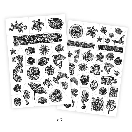 DJECO tetovējumi Polynesia (50+ tetovējumi), DJ09248 