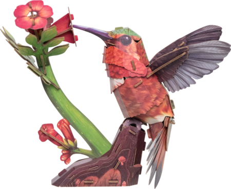 MAKEBUG 3D papīra puzle Hummingbird, MB-D-0058 
