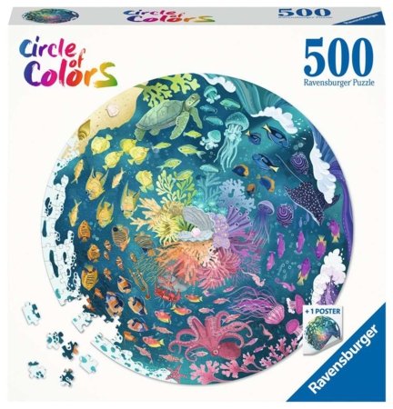 RAVENSBURGER puzle Circle of Colors Underwater world, 500 pcs, 17170 