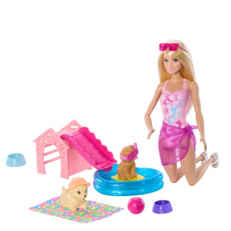 BARBIE  lelles un kucēnu komplekts, JBF35 