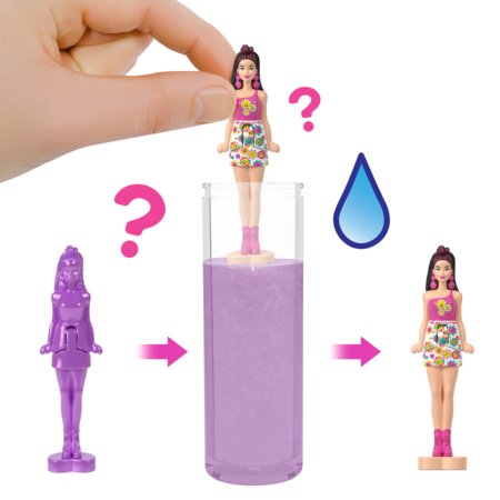 BARBIE Mini BARBIELand Color Reveal leļļu sērija Rainbow Groovy, JCR08 