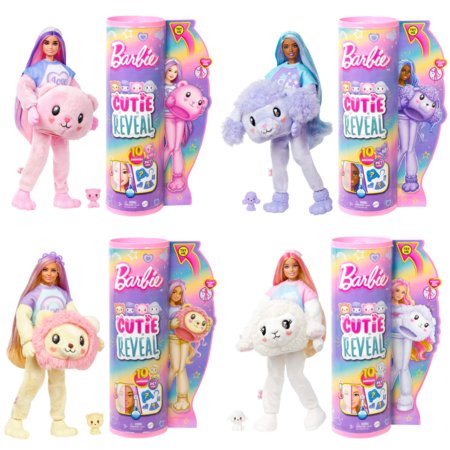 BARBIE lelle Cutie Reveal jaukais lācītis, HKR04 HKR04