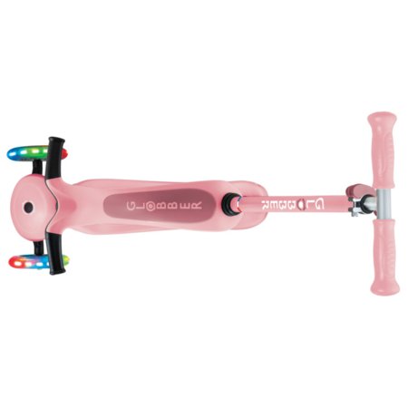 GLOBBER skrejritenis Go Up Deluxe Flash Lights, pasteļrozā, 748-710 