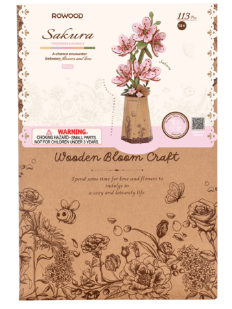 ROWOOD koka konstruktors Sakura, TW101 