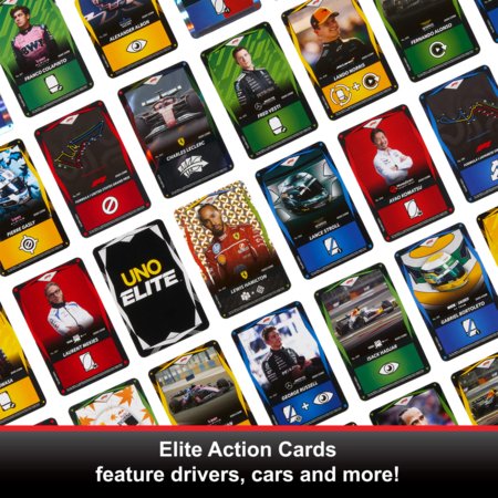 MATTEL GAMES UNO Elite F1 kārtis, JLV42 